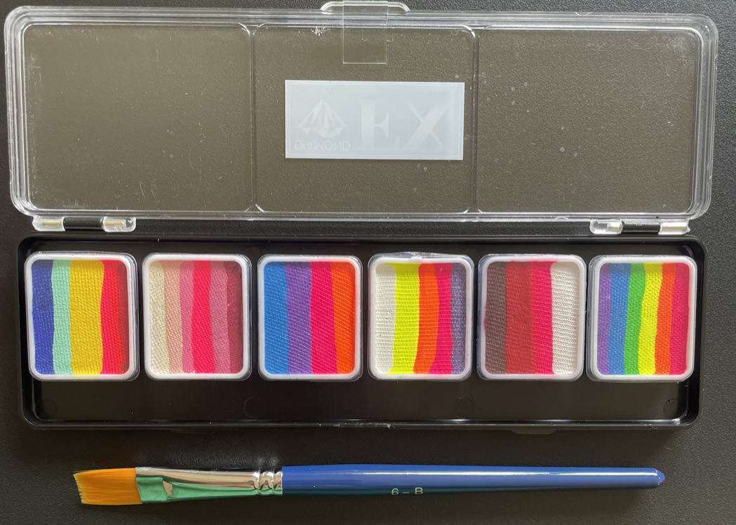 6 Rainbow Palette - 6 Grams - Glow