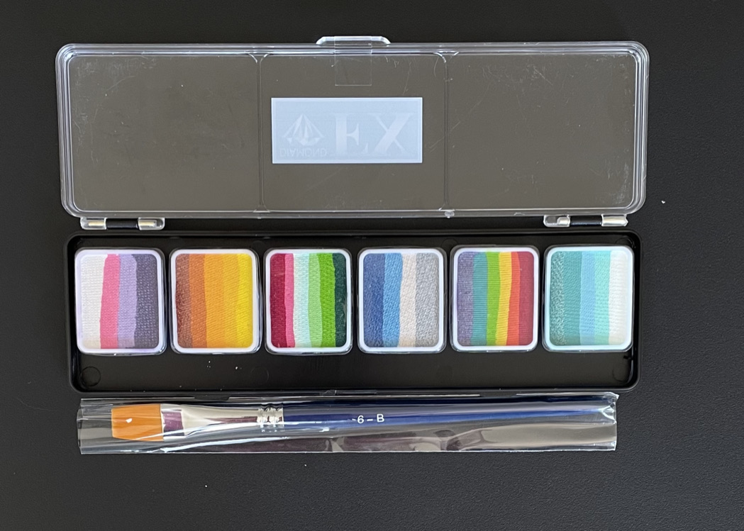 6 Rainbow Palette - 6 Grams - Sparkle