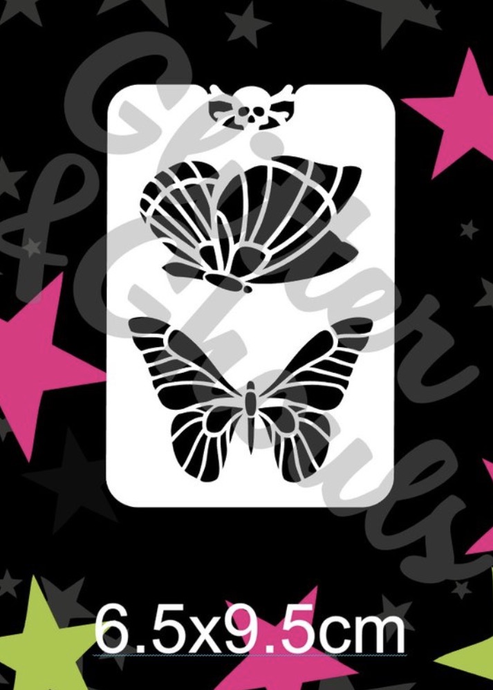 Glitter & Ghouls Butterfly Tattoo