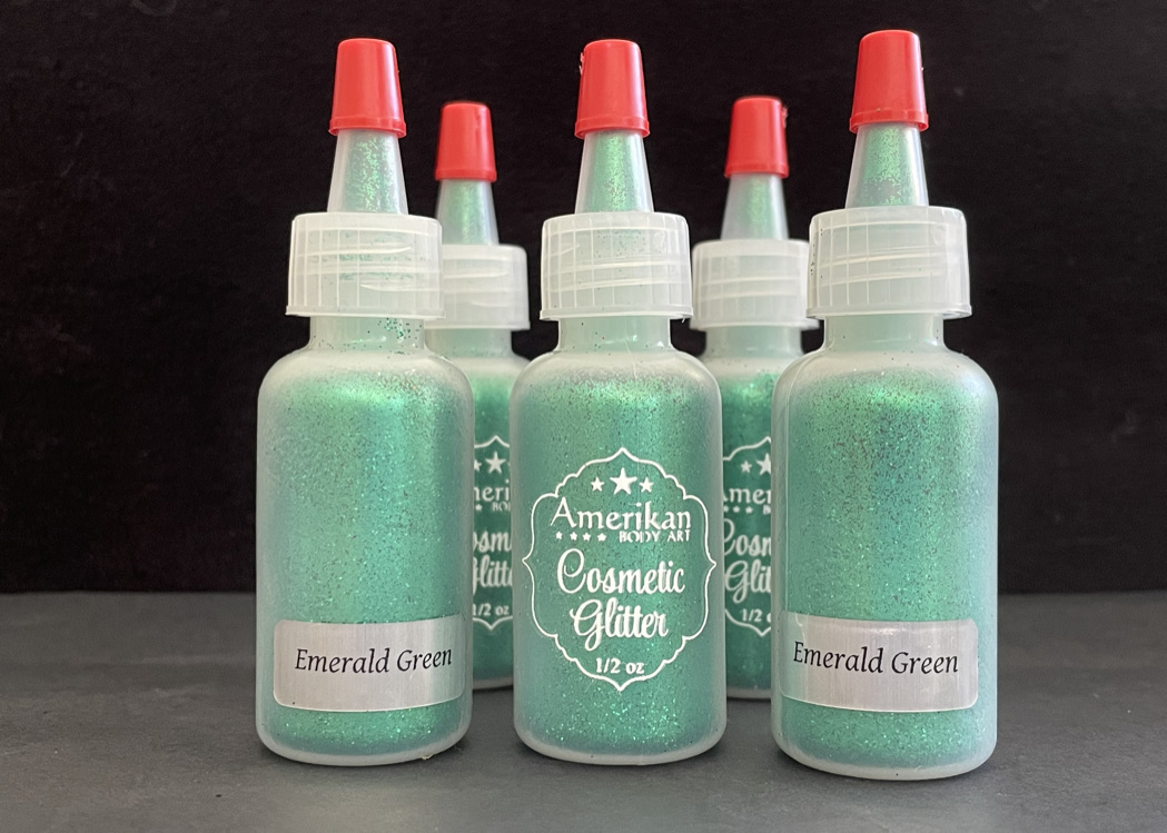 Amerikan Body Art Glitter - Emerald Green 1/2oz