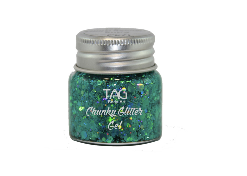 TAG Chunky Glitter Gel - Aqua 20g