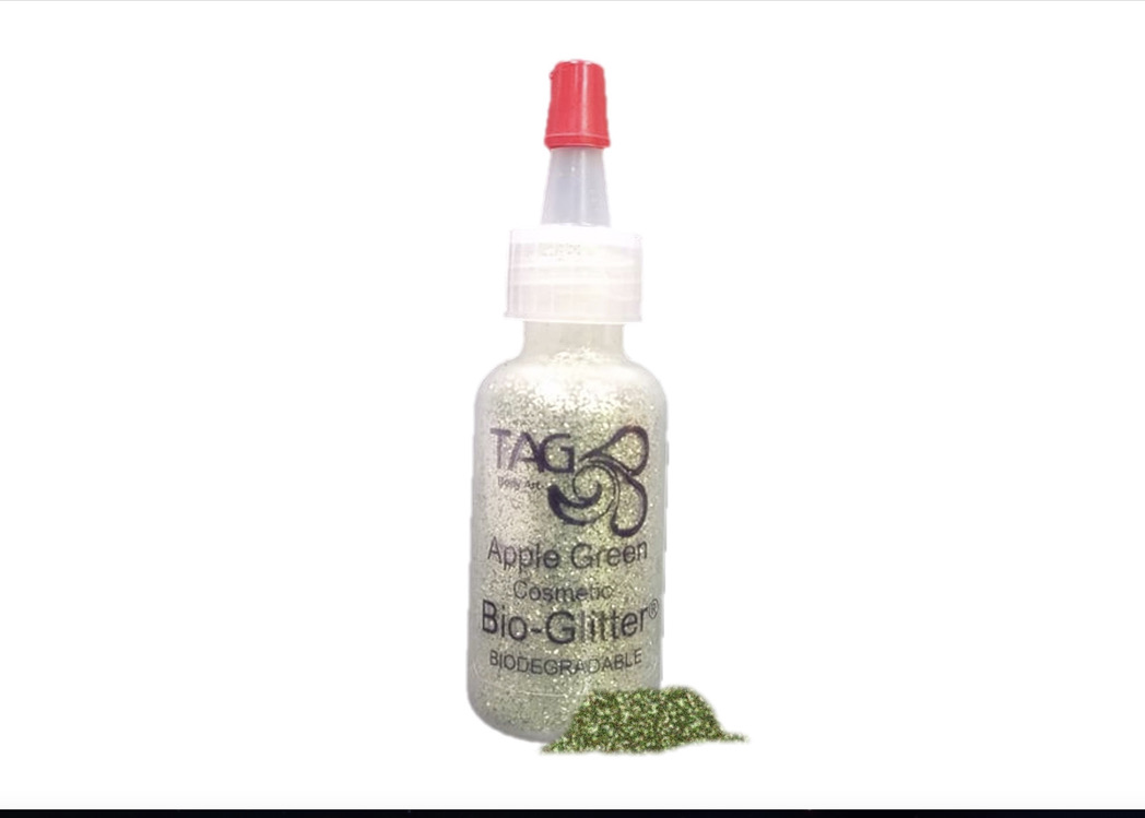 TAG Biodegrable Cosmetic Glitter - Apple Green 15ml